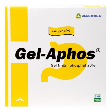 Hình ảnh Hỗn dịch uống Gel-Aphos Agimexpharm điều trị viêm dạ dày cấp và mạn (20 gói)