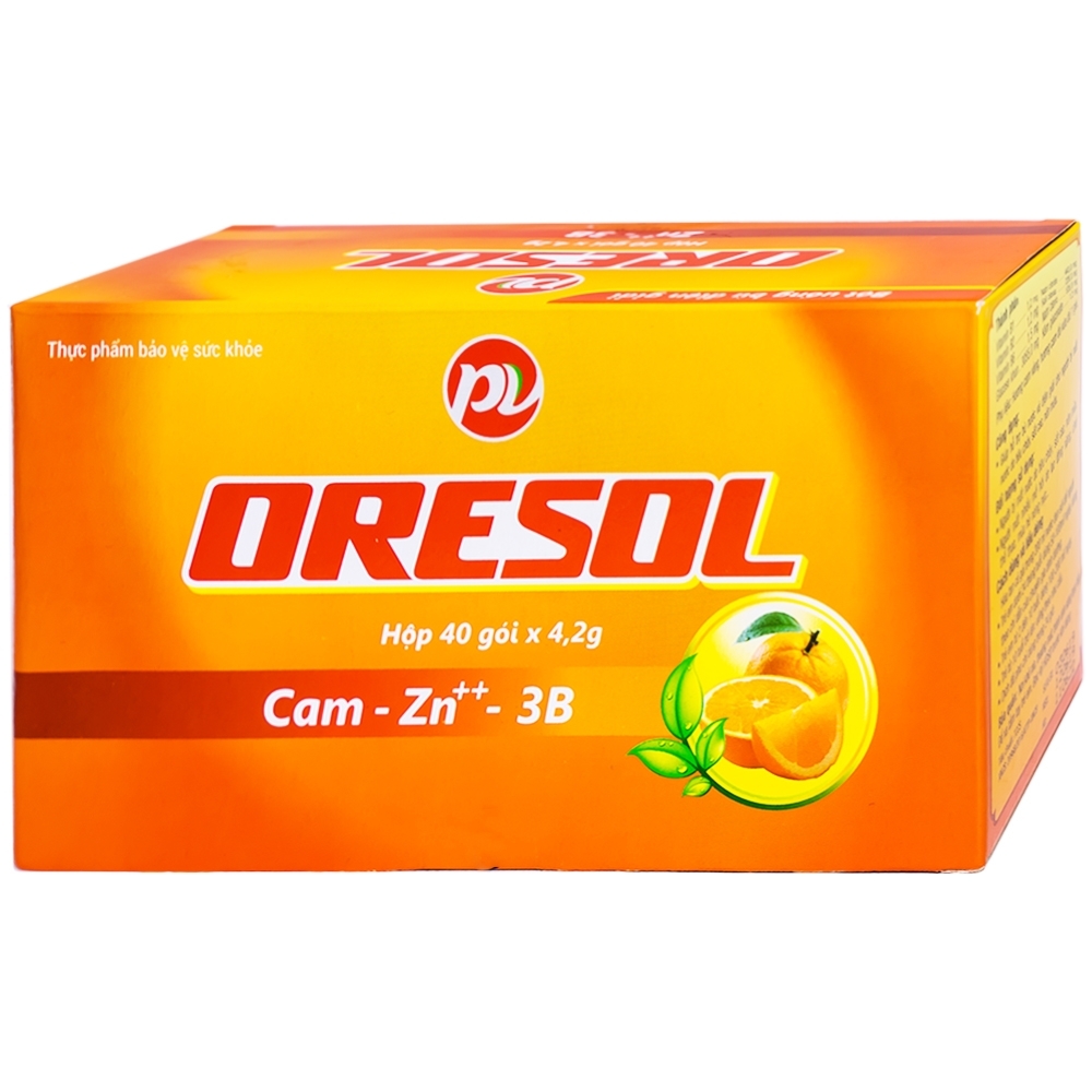 Hình ảnh Bột pha Oresol Cam Phúc Vinh giúp bù nước và bổ sung chât điện giải (40 gói x 4.2g)