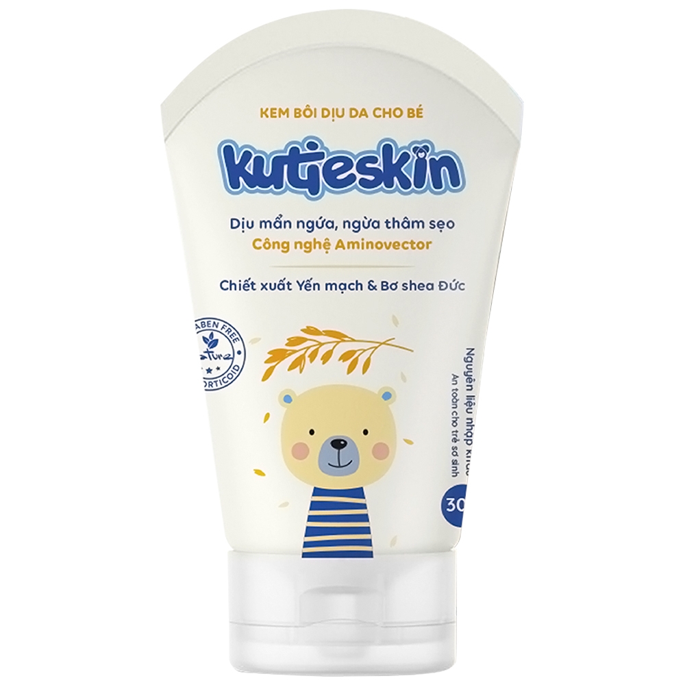 Hình ảnh Kem bôi dịu da cho bé Kutieskin giảm mẩn ngứa, ngừa thâm sẹo (30g)