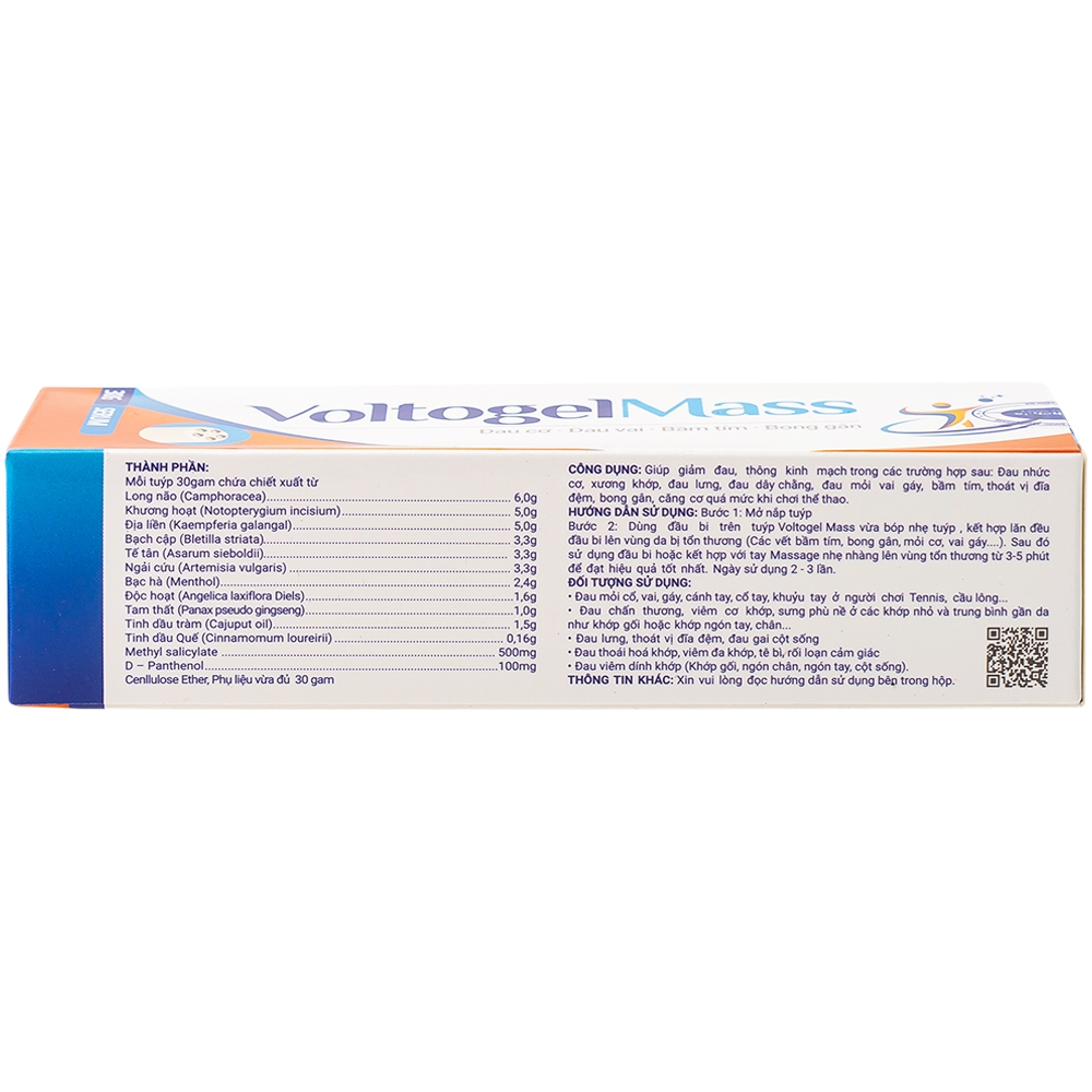Hình ảnh Gel bôi giảm đau VoltogelMass 30g Aero Chemie đau cơ, đau vai, bầm tím, bong gân