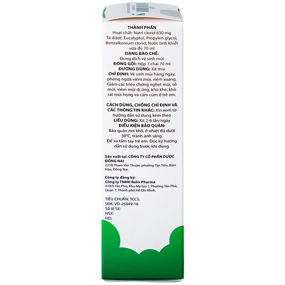 Hình ảnh Tinh dầu trẻ em Nasomom-4 Reliv giảm triệu chứng nghẹt mũi, sổ mũi, khò khè, cảm cúm (70ml)