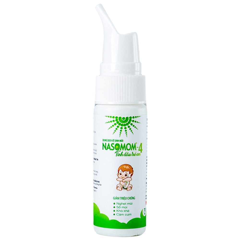 Hình ảnh Tinh dầu trẻ em Nasomom-4 Reliv giảm triệu chứng nghẹt mũi, sổ mũi, khò khè, cảm cúm (70ml)