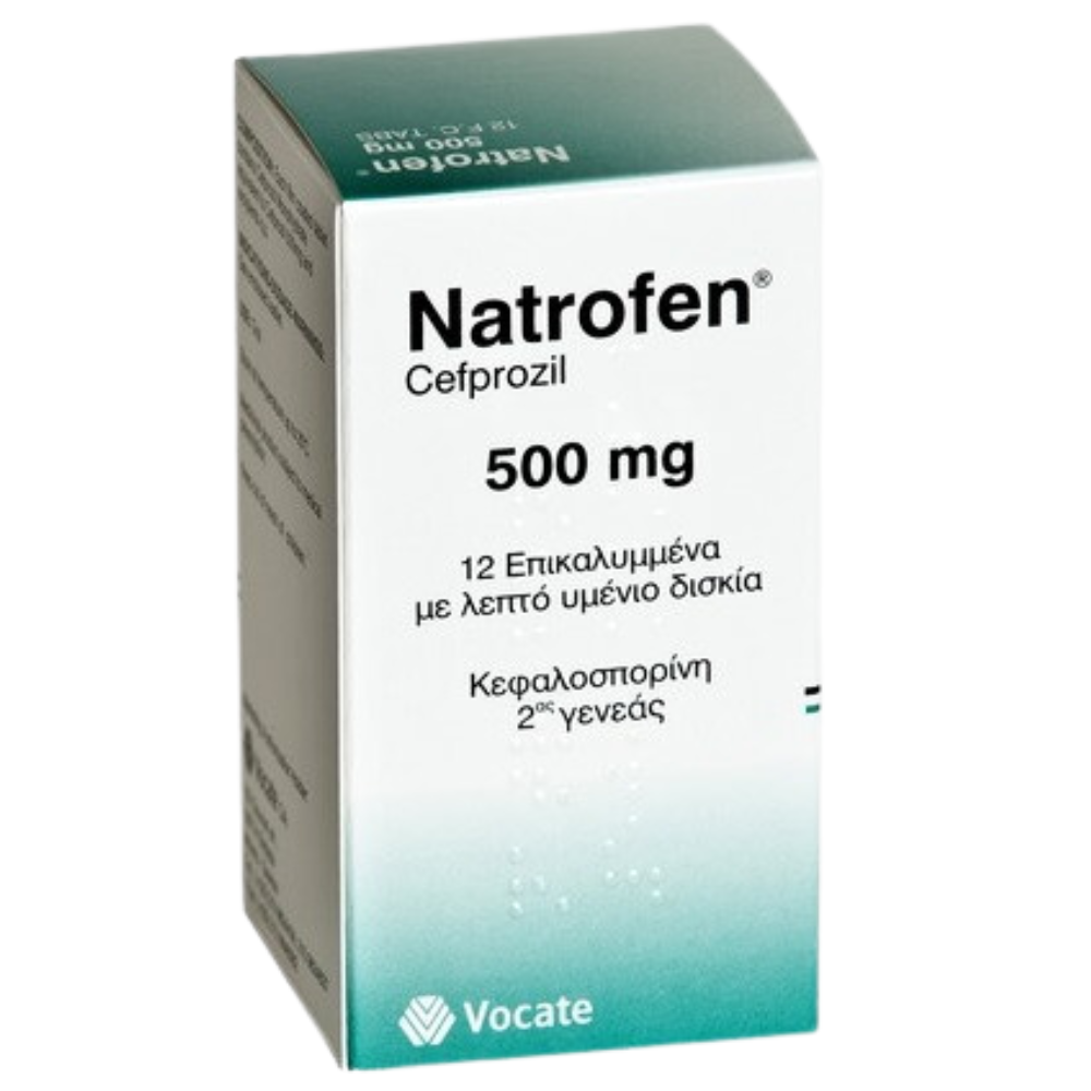 Hình ảnh Thuốc Natrofen Cefprozil 500mg Remedina điều trị nhiễm khuẩn đường hô hấp, nhiễm khuẩn da (3 vỉ x 4 viên)