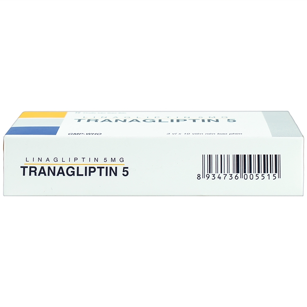 Hình ảnh Thuốc Tranagliptin 5 Tipharco điều trị đái tháo đường típ 2 (3 vỉ x 10 viên) 