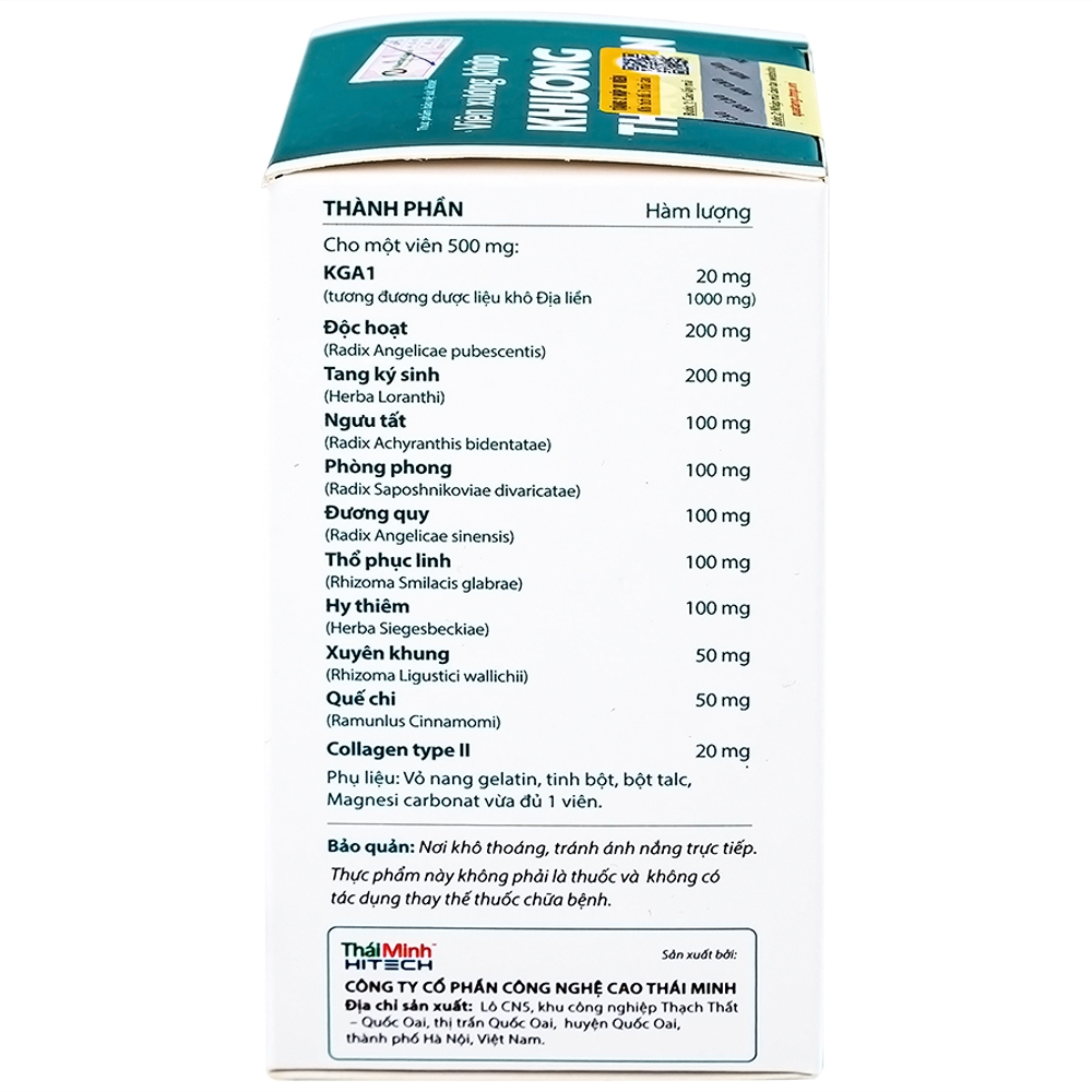 Hình ảnh Viên xương khớp Khương Thảo Đan hỗ trợ làm trơn khớp và phục hồi sụn khớp (120 viên)