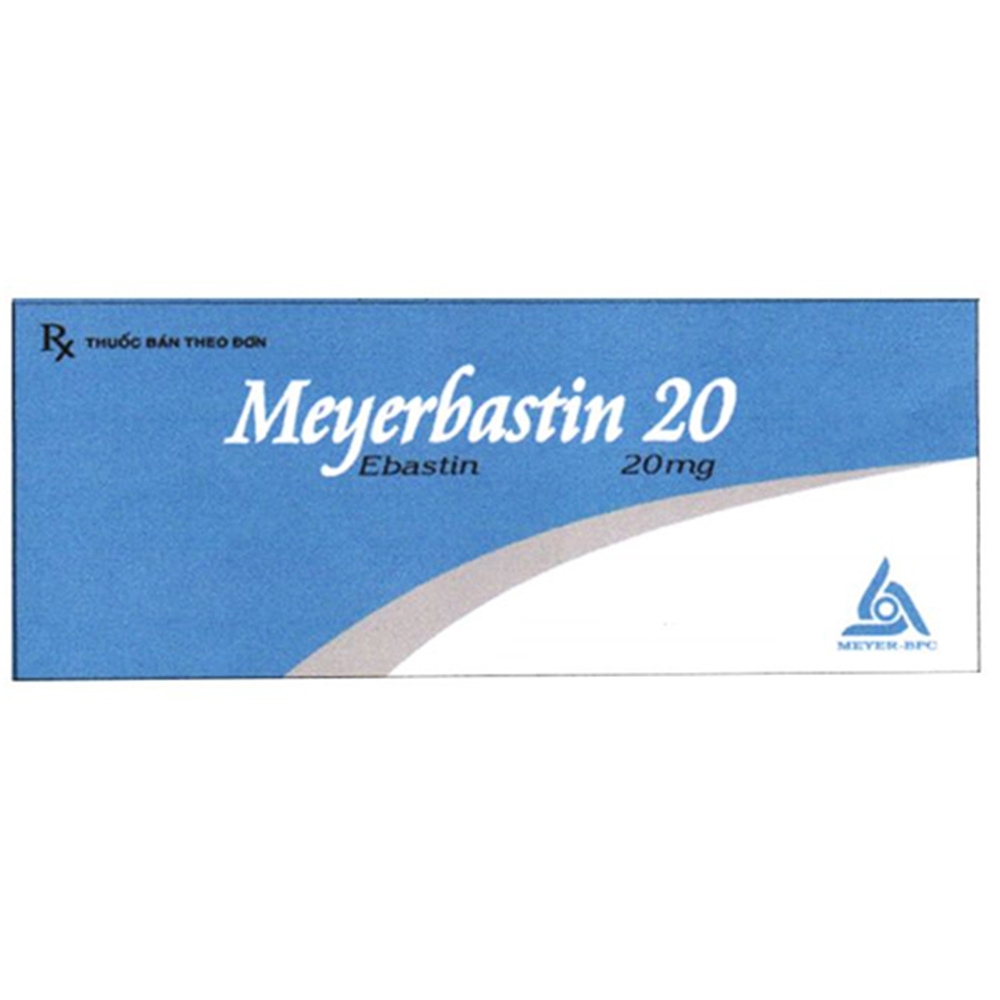 Hình ảnh Viên nén Meyerbastin 20 Meyer-BPC điều trị viêm mũi dị ứng, mày đay (10 vỉ x 10 viên)