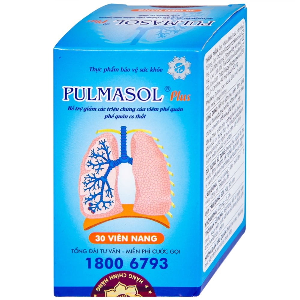 Hình ảnh Viên uống Pulmasol Plus Fuma hỗ trợ giảm ho, giảm đờm (30 viên)