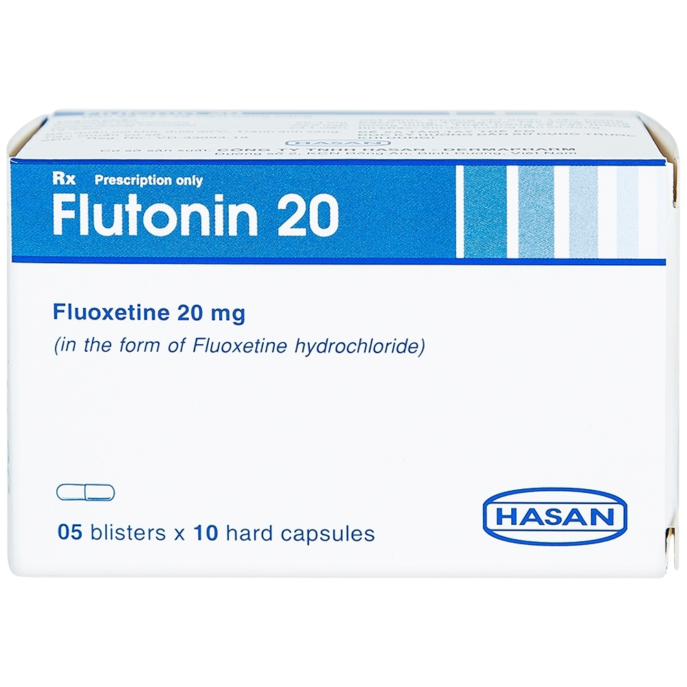 Hình ảnh Thuốc Flutonin 20 Hasan điều trị bệnh trầm cảm (5 vỉ x 10 viên)