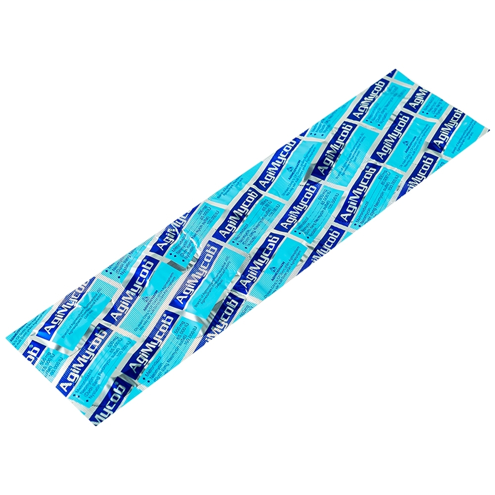 Hình ảnh Viên đặt phụ khoa Agimycob Agimexpharm điều trị viêm âm đạo (1 vỉ x 10 viên)