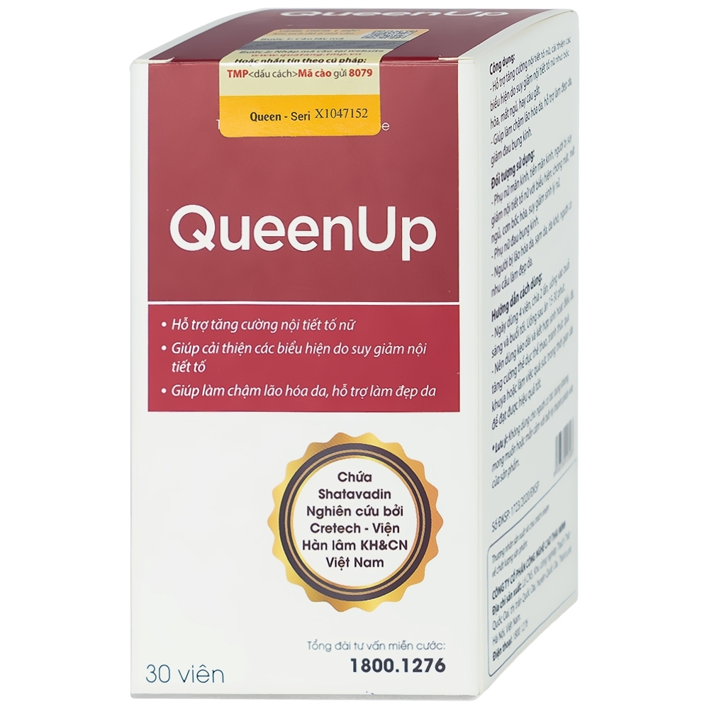 Hình ảnh Viên uống QueenUp Thái Minh hỗ trợ tăng cường nội tiết tố nữ (30 viên)