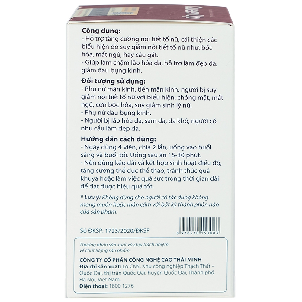 Hình ảnh Viên uống QueenUp Thái Minh hỗ trợ tăng cường nội tiết tố nữ (30 viên)