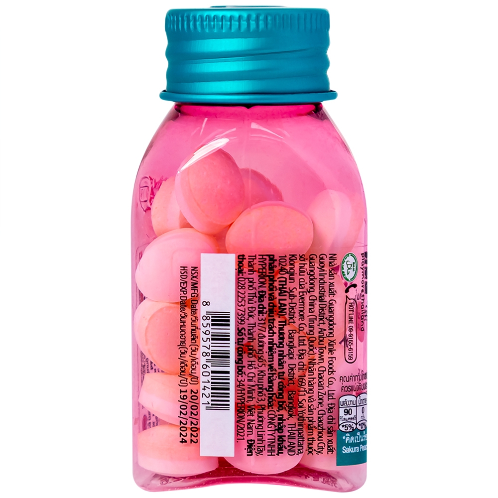 Hình ảnh Kẹo the PlayMore hương Đào thơm miệng, mát họng, giảm stress (12g)