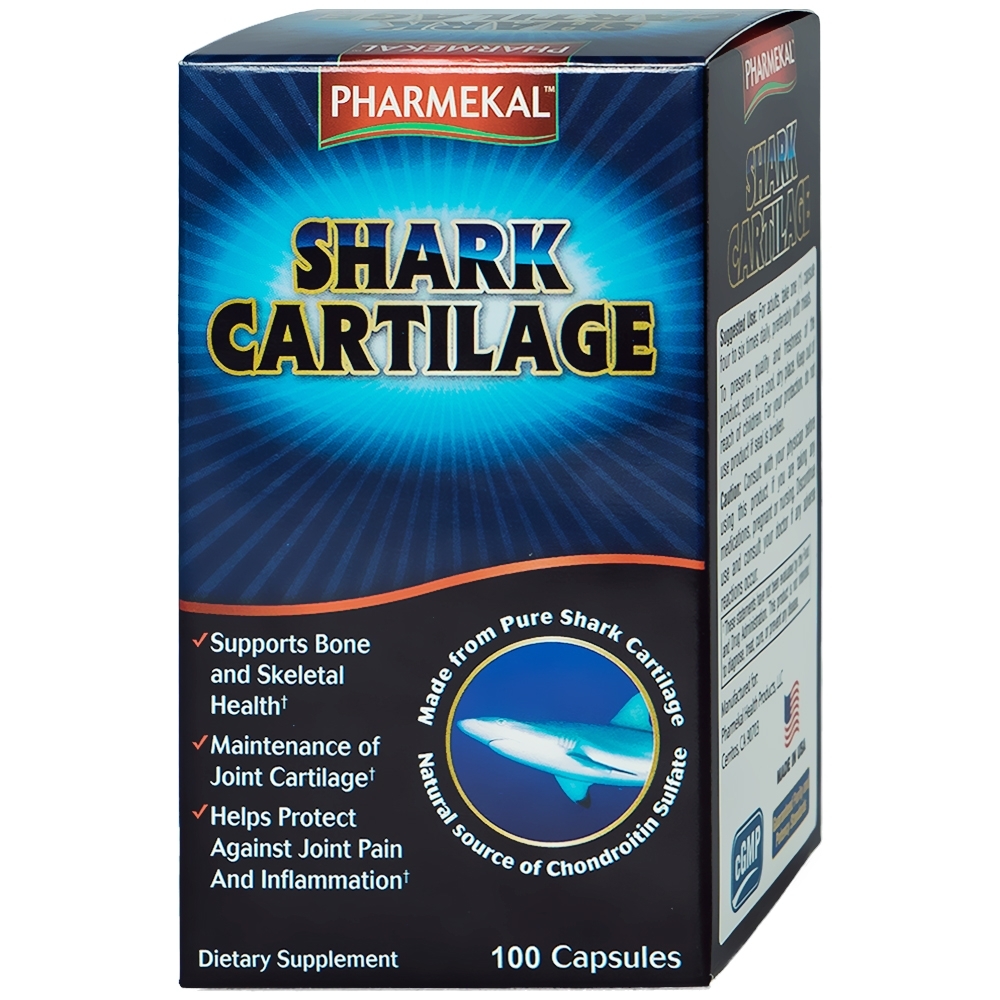 Hình ảnh Viên uống Shark Cartilage Pharmekal giúp phục hồi và tái tạo mô sụn khớp (100 viên)