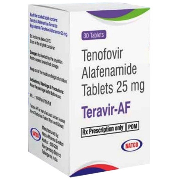 Hình ảnh Thuốc Teravir-AF Natco điều trị viêm gan B mạn tính (30 viên)