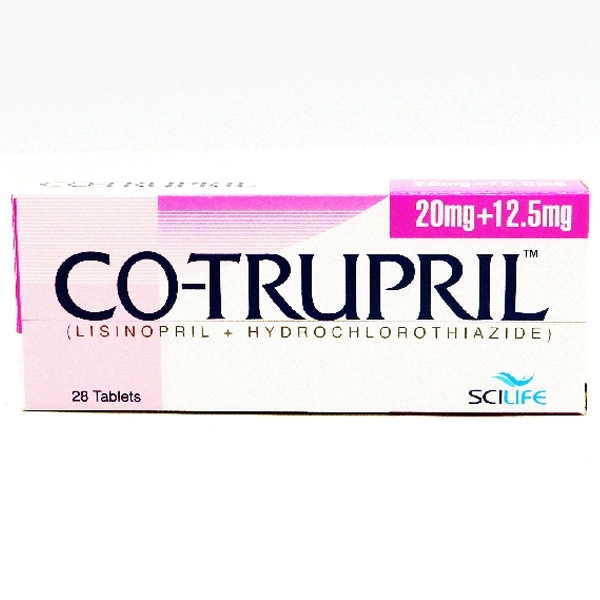 Hình ảnh Thuốc Co-Trupril 20mg/12.5mg Getz điều trị tăng huyết áp nhẹ và vừa (2 vỉ x 14 viên)