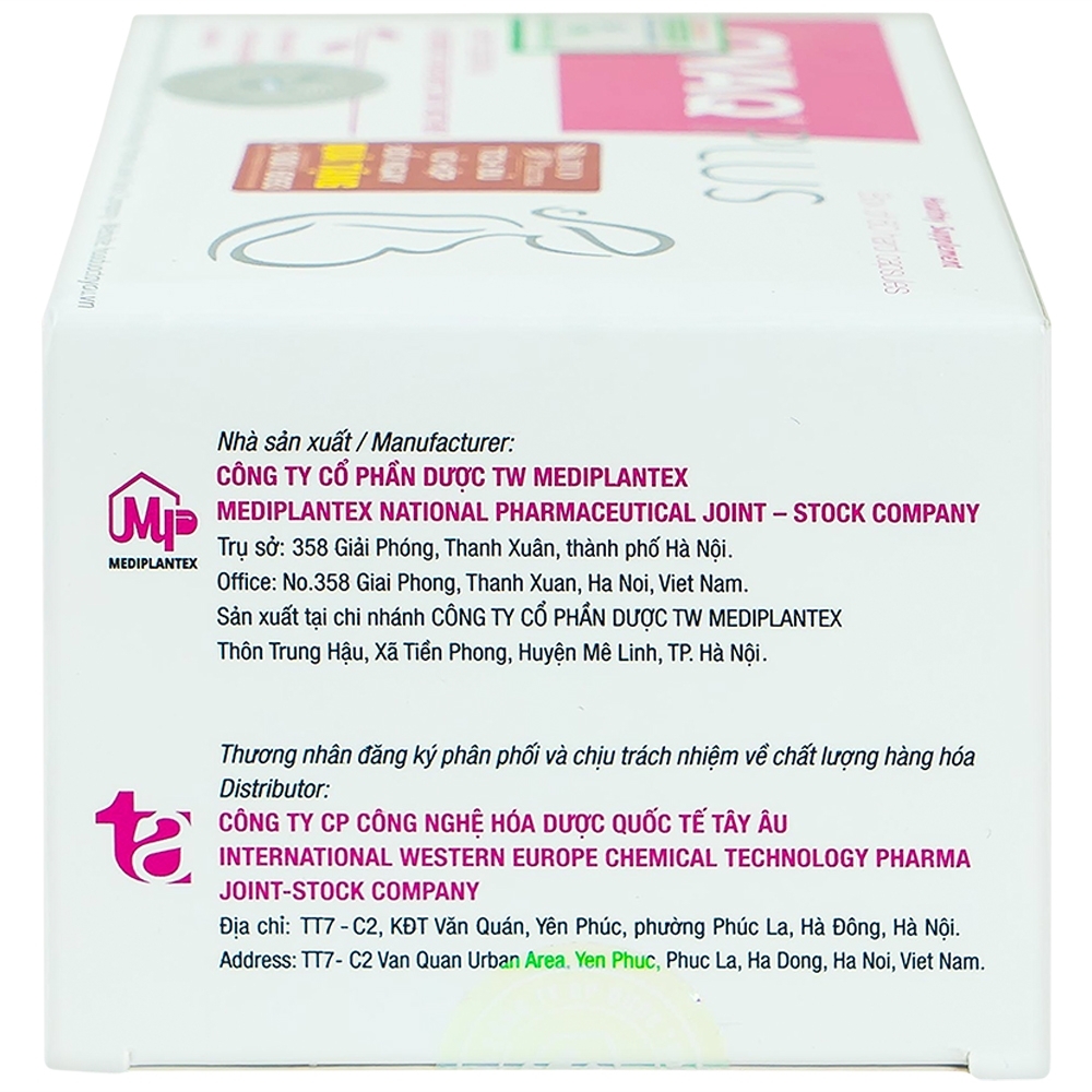 Hình ảnh Viên uống OVAQ Plus TW Mediplantex bổ sung dinh dưỡng cho phụ nữ trước khi mang thai (60 Viên)