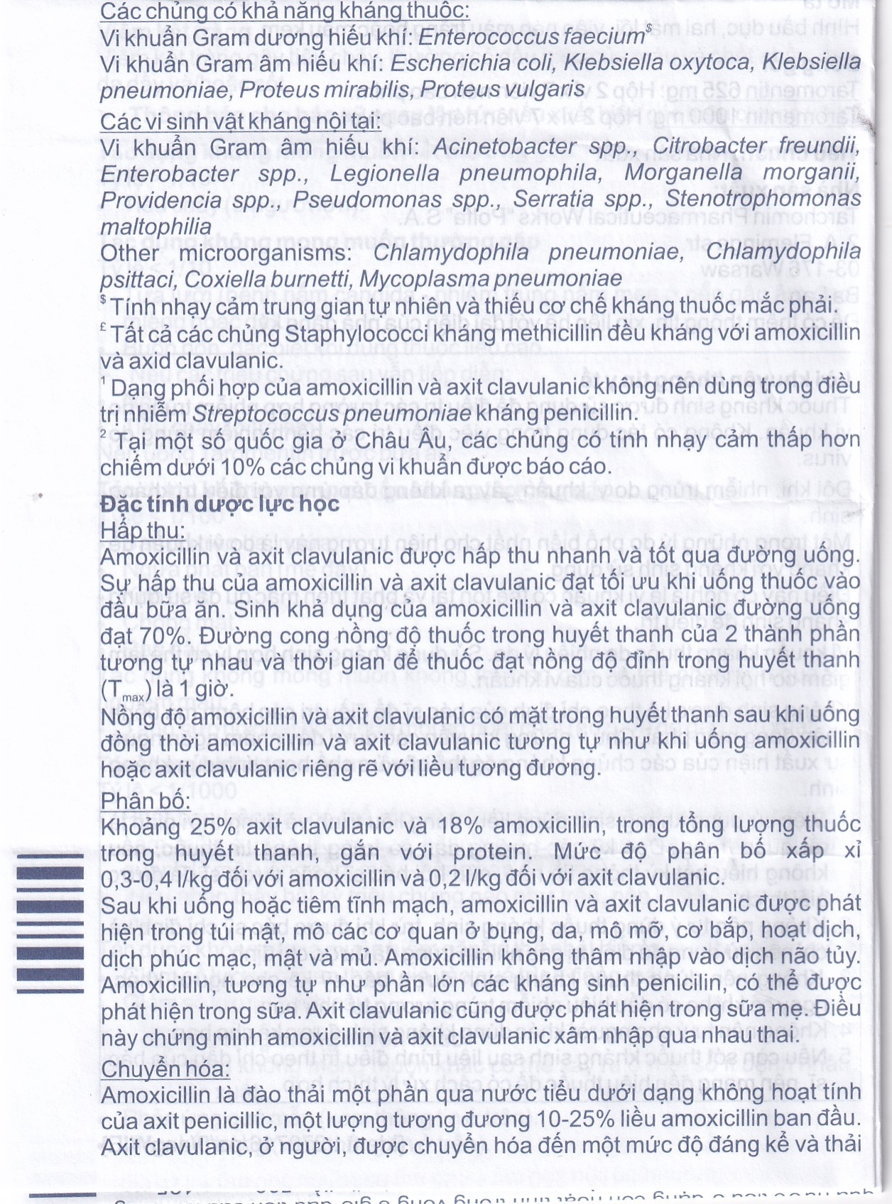 Hình ảnh Thuốc Taromentin 1000mg Polfarmex điều trị viêm xoang cạnh mũi (2 vỉ x 7 viên)