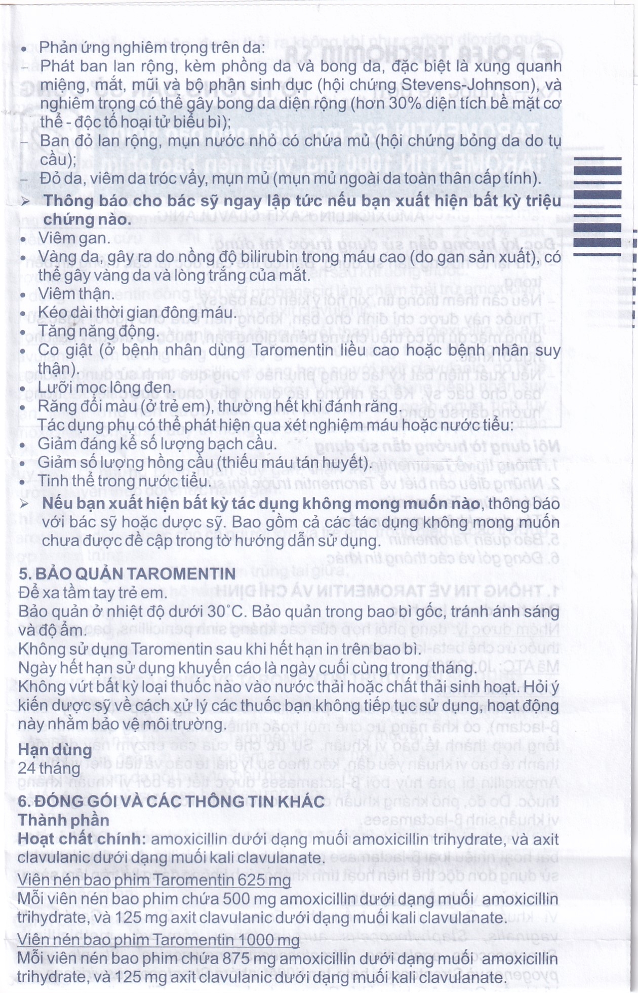 Hình ảnh Thuốc Taromentin 1000mg Polfarmex điều trị viêm xoang cạnh mũi (2 vỉ x 7 viên)