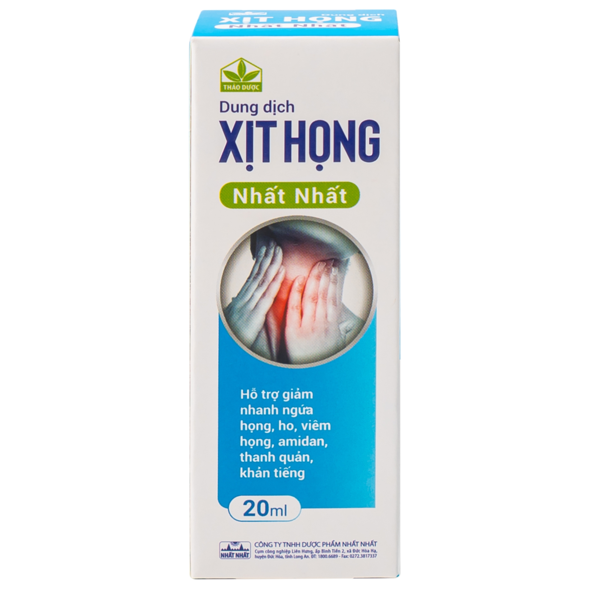 Hình ảnh Dung dịch Xịt Họng Nhất Nhất hỗ trợ giảm ngứa họng, ho, viêm họng (20ml)
