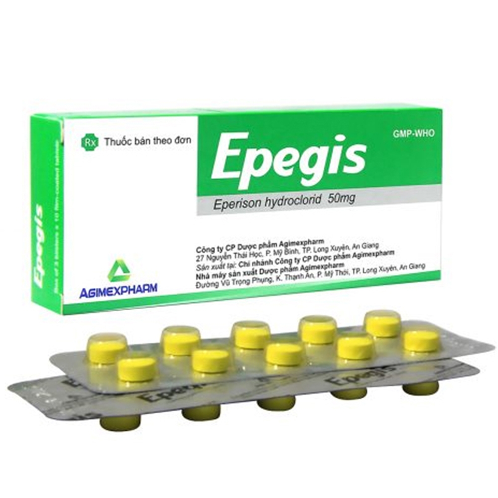 Hình ảnh Thuốc Epegis Agimexpharm cải thiện các triệu chứng tăng trương lực cơ (3 vỉ x 10 viên)