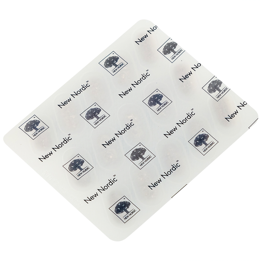 Hình ảnh Viên uống Active Lung New Nordic hỗ trợ thông khí phổi, viêm phế quản, hen suyễn (2 vỉ x 15 viên)