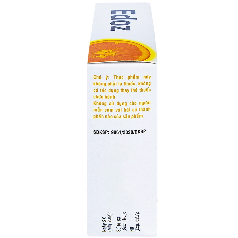 Hình ảnh Bột sủi bọt Edoz DHG hỗ trợ trung hòa acid dạ dày (24 gói x 2g)