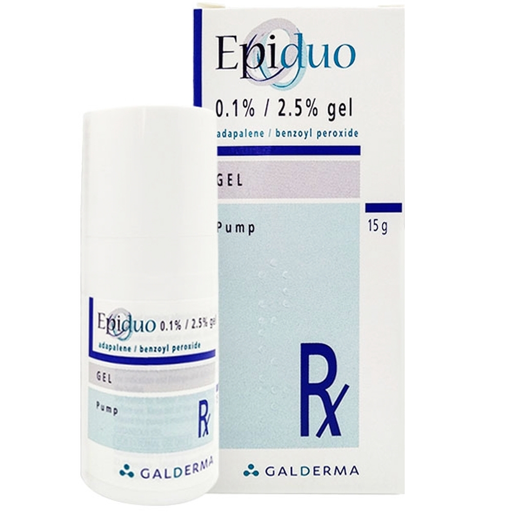 Hình ảnh Gel Epiduo 0.1%/2.5% Galderma điều trị mụn trứng cá (15g)