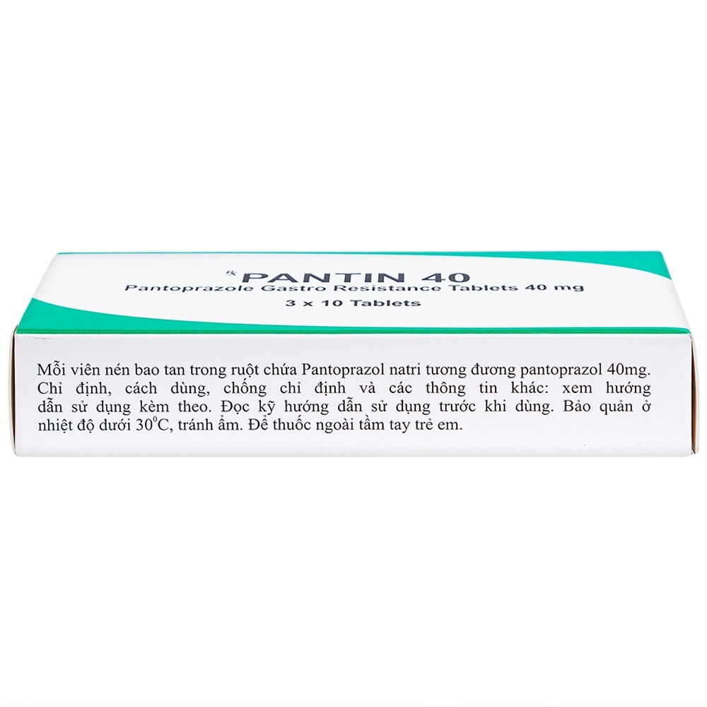 Hình ảnh Viên nén Pantin 40 Hetero điều trị viêm loét thực quản (3 vỉ x 10 viên)