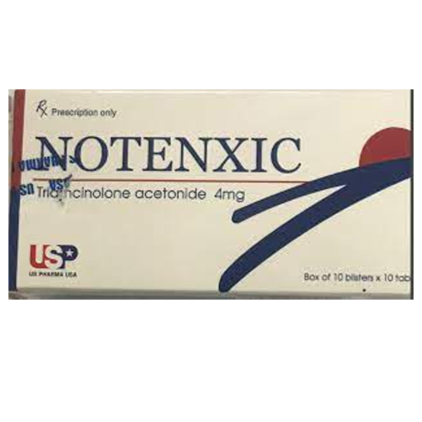 Hình ảnh Thuốc Notenxic 4mg USP điều trị viêm khớp dạng thấp, viêm xương khớp (10 vỉ x 10 viên)