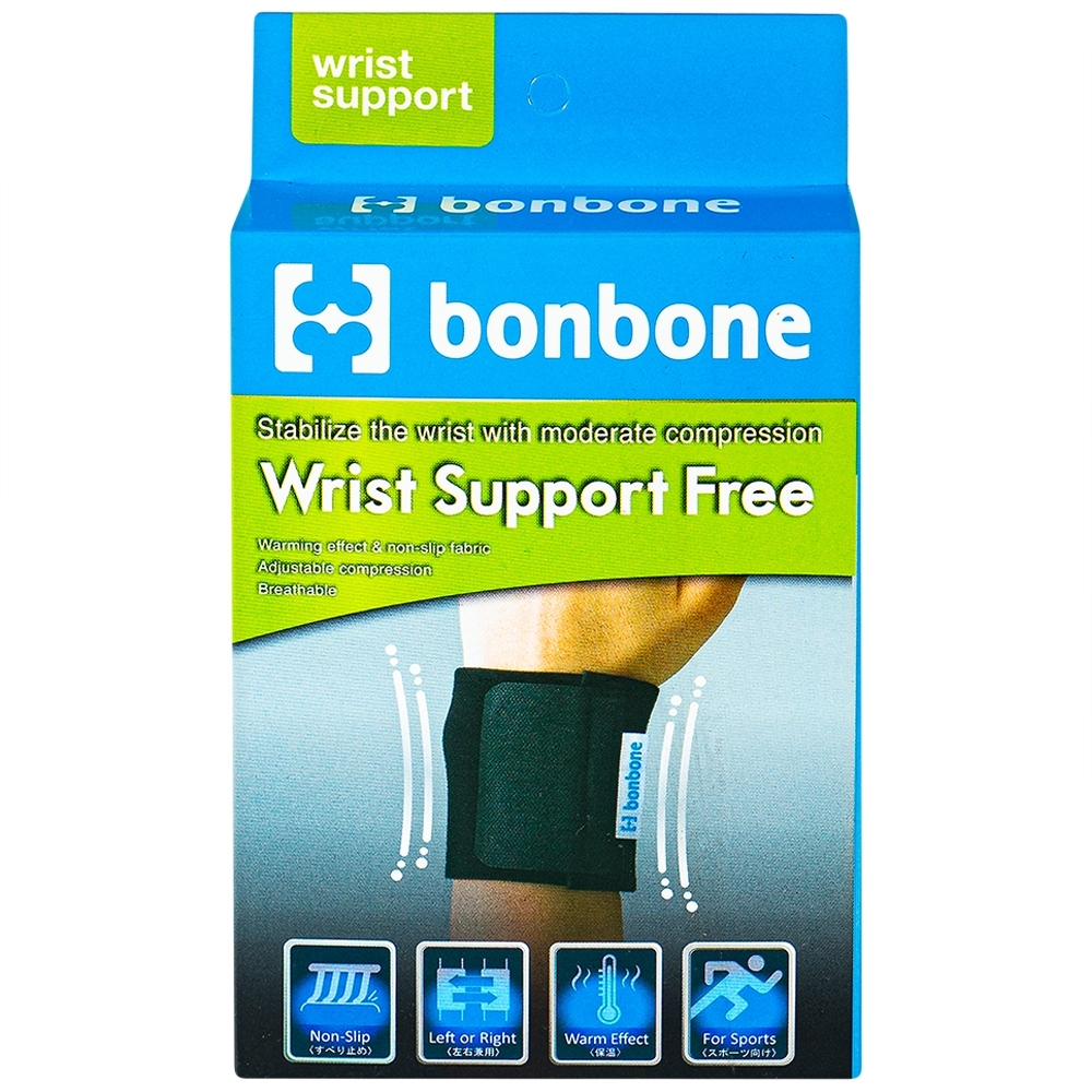 Hình ảnh Đai nẹp cổ tay free size Bonbone Wrist Supporter hỗ trợ cố định cổ tay