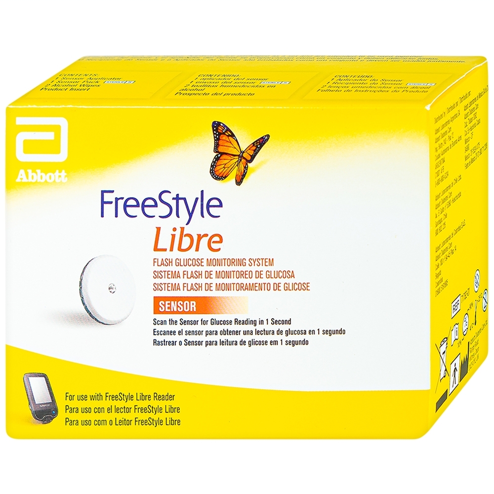 Hình ảnh Bộ cảm biến Freestyle Libre Flash Glucose Monitoring Sensor Abbott kiểm tra đường huyết trong một giây