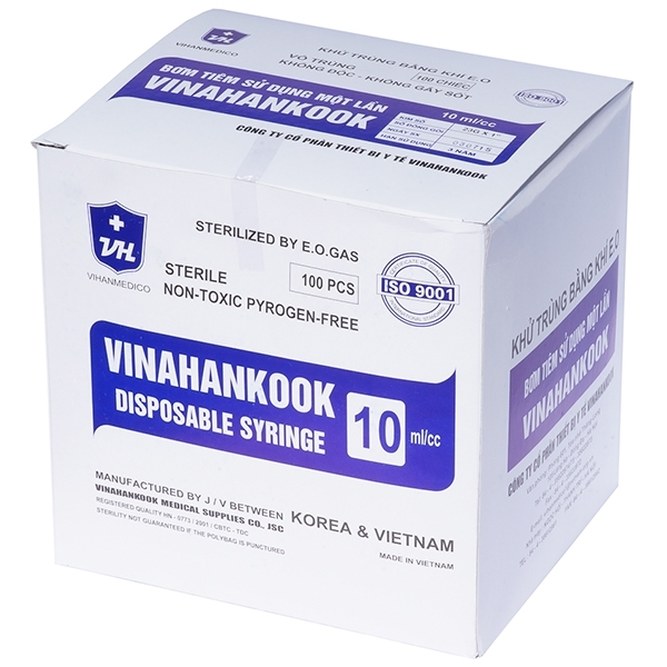 Hình ảnh Bơm tiêm 10ml/cc Vinahankook (100 cái)
