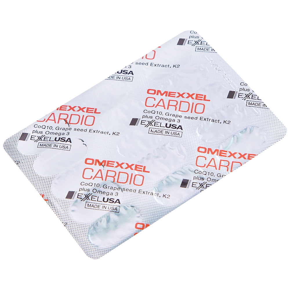 Hình ảnh Viên uống Omexxel Cardio Excelife hỗ trợ duy trì sức khỏe tim mạch (2 vỉ x 15 viên)