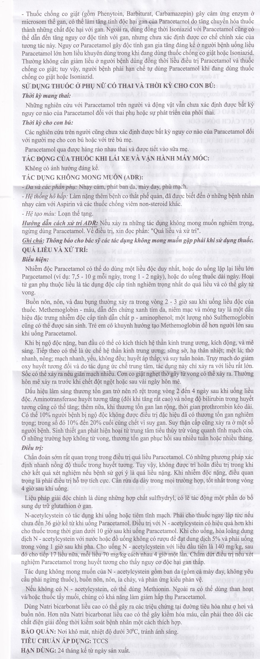 Hình ảnh Viên sủi Tovalgan Ef Trường Thọ Pharma giảm đau, hạ sốt (5 vỉ x 4 viên) 