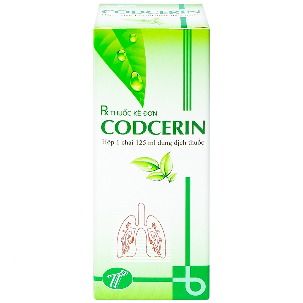 Hình ảnh Dung dịch thuốc Codcerin Trường Thọ Pharma chữa ho, tiêu đờm (125ml)