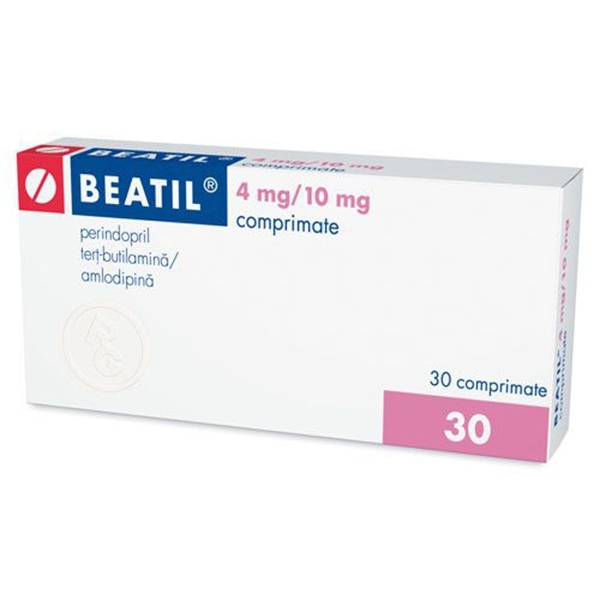 Hình ảnh Thuốc Beatil 4mg/10mg Gedeon điều trị tăng huyết áp vô căn, bệnh mạch vành ổn định (3 vỉ x 10 viên)