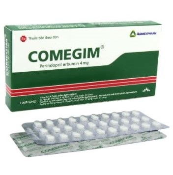Hình ảnh Thuốc Comegim Agimexpharm điều trị tăng huyết áp, suy tim sung huyết (1 vỉ x 30 viên)