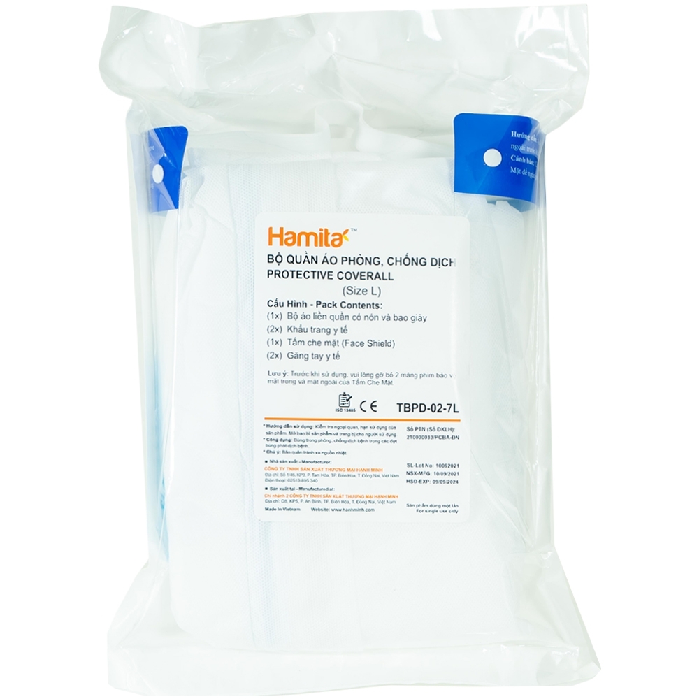 Hình ảnh Bộ quần áo phòng, chống dịch Protective Coverall bảo vệ cơ thể khỏi các tác nhân độc hại