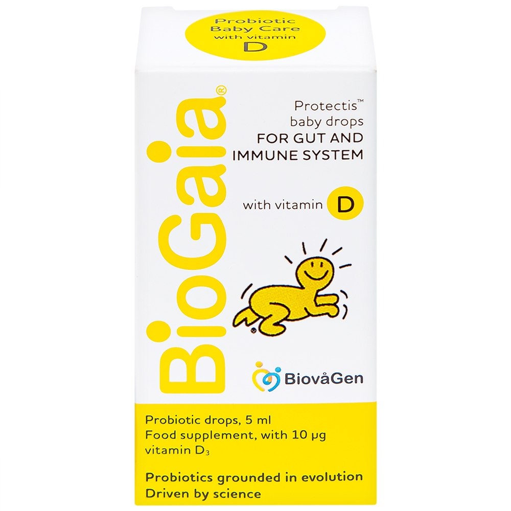 Hình ảnh Men vi sinh BioGaia Protectis Baby Drops Vitamin D3 bổ sung lợi khuẩn cho đường tiêu hóa và vitamin D (5ml)