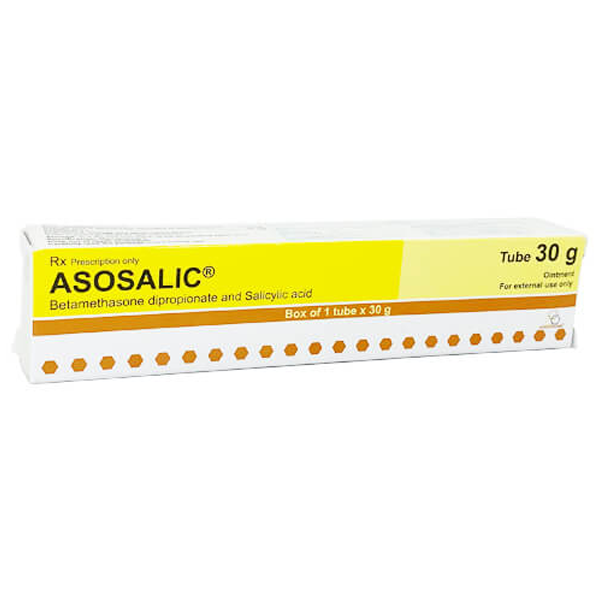 Hình ảnh Thuốc mỡ bôi ngoài da Asosalic 0,5mg/g Replek điều trị sừng hóa, khô da (30g)