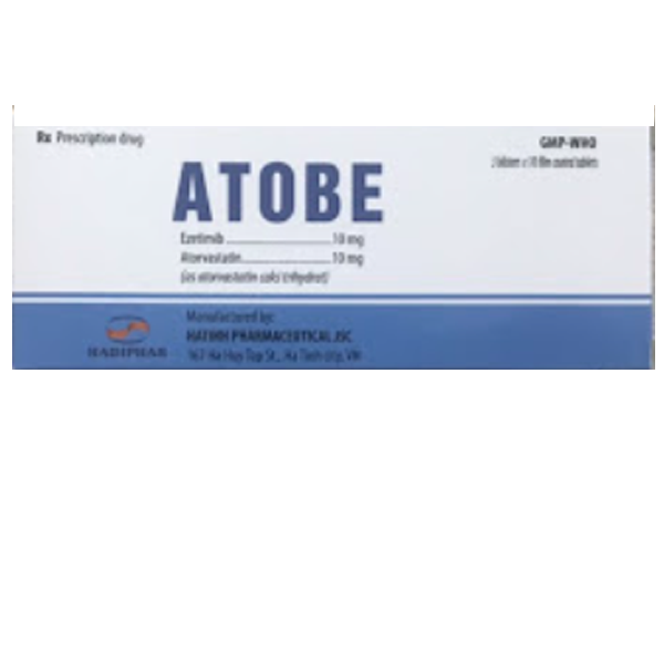 Hình ảnh Thuốc Atobe Hadiphar ngừa xơ vữa động mạch, đột quỵ (3 vỉ x 10 viên)