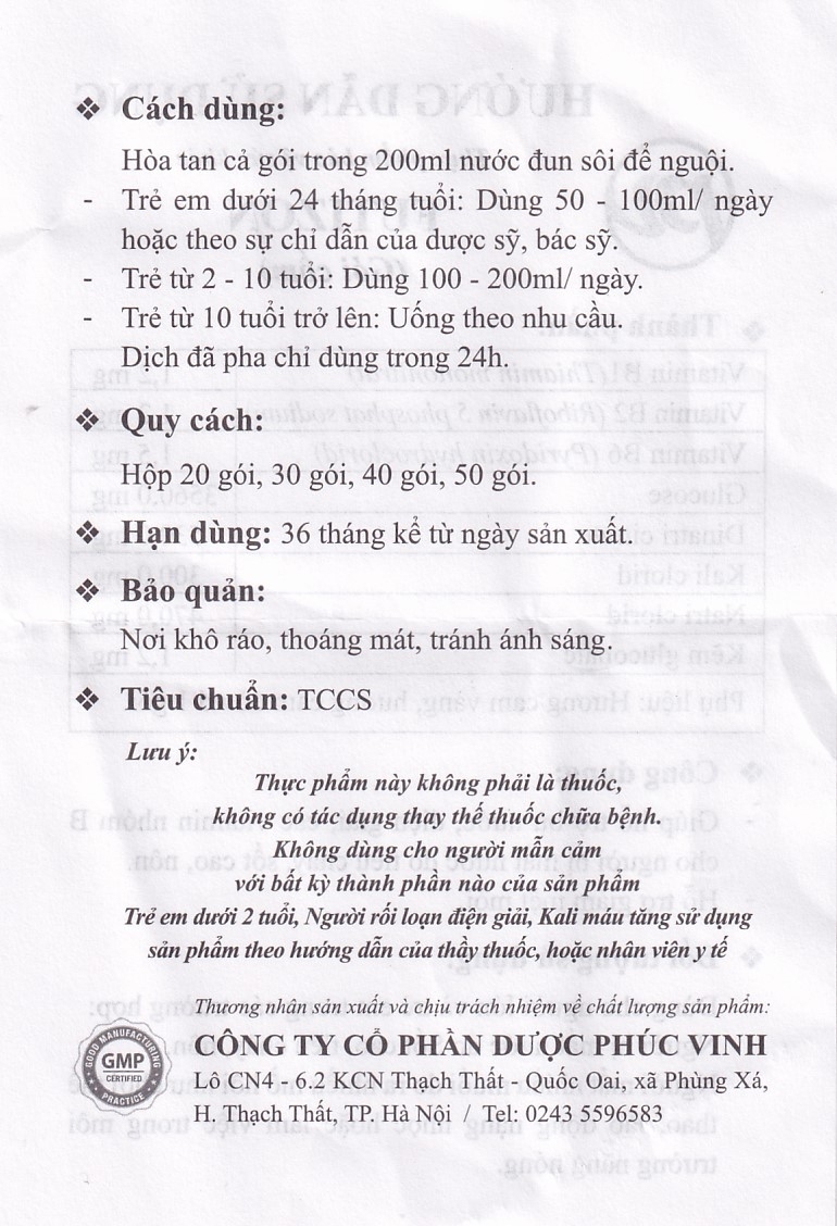 Hình ảnh Gói cốm Futizon PV Pharma hỗ trợ bù nước, điện giải (40 gói x 4,9g)
