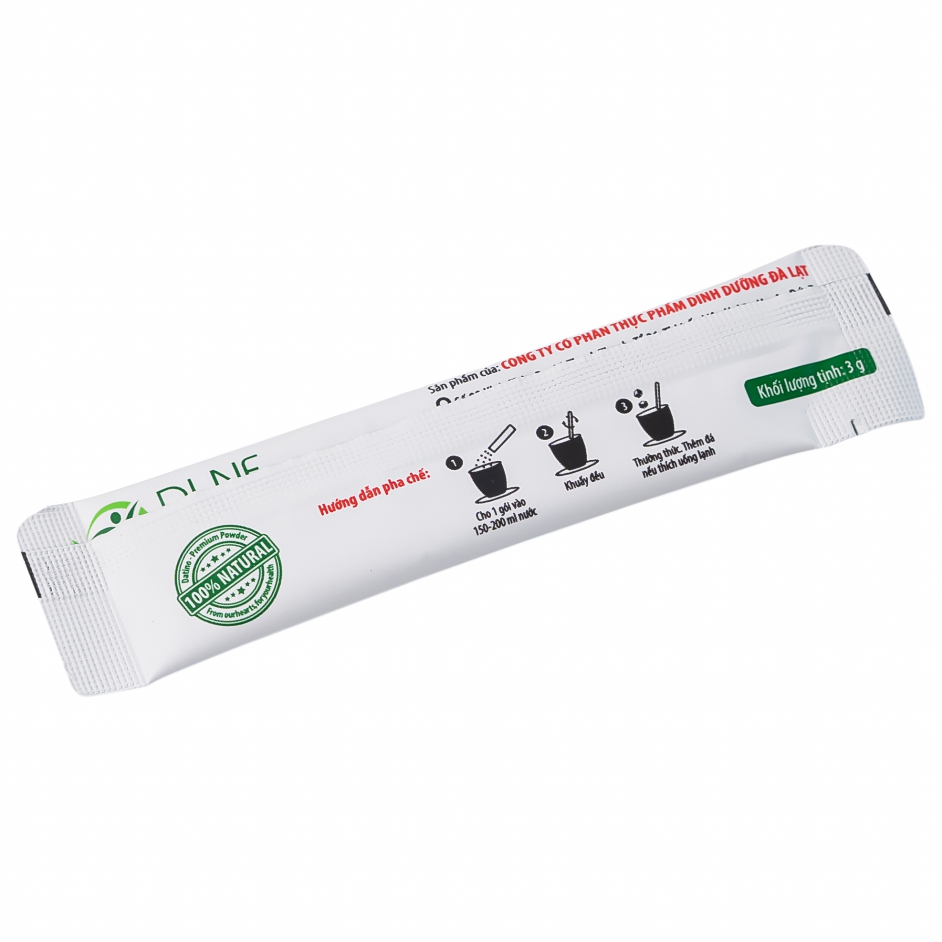 Hình ảnh Bột Rau Má Datino (3g x 15 gói)