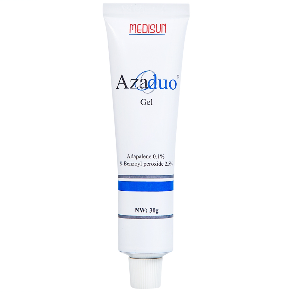 Hình ảnh Gel Azaduo Medisun điều trị mụn trứng cá nhẹ đến vừa (30g)