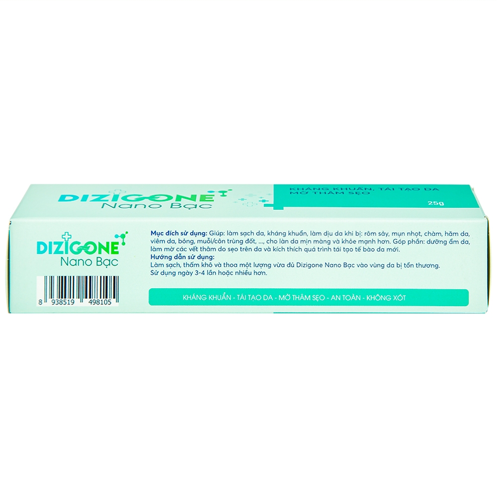Hình ảnh Kem bôi Dizigone Nano Bạc Terrapharm hỗ trợ kháng khuẩn, tái tạo da và ngăn ngừa sẹo (25g)