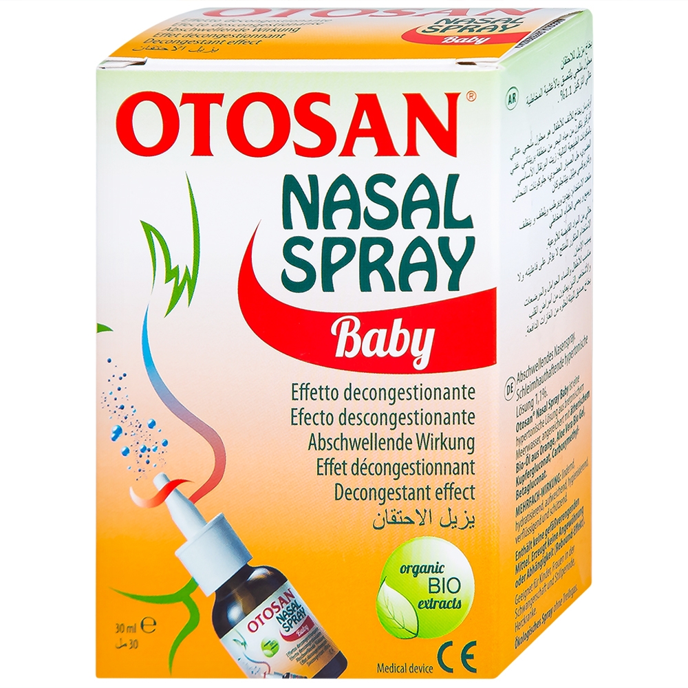 Hình ảnh Xịt mũi trẻ em Otosan Nasal Spray Baby làm sạch sâu các hốc mũi, thông thoáng mũi (30ml)
