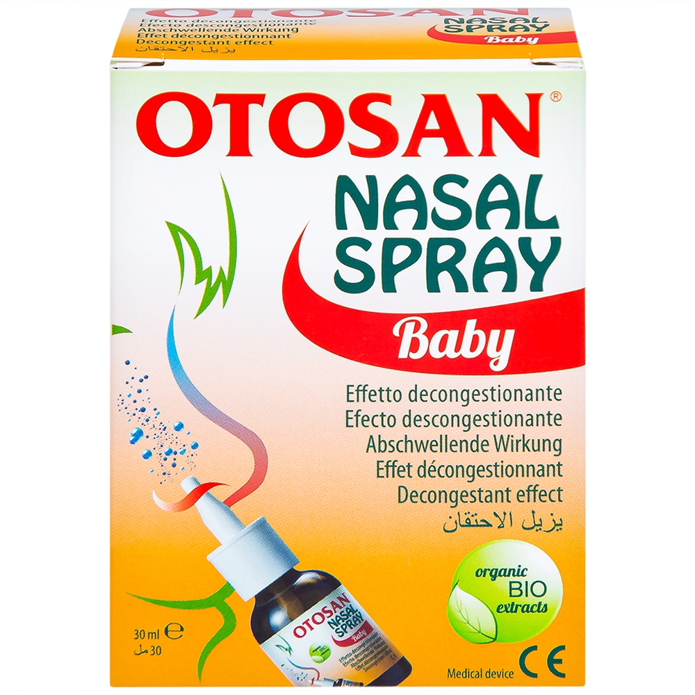 Hình ảnh Xịt mũi trẻ em Otosan Nasal Spray Baby làm sạch sâu các hốc mũi, thông thoáng mũi (30ml)
