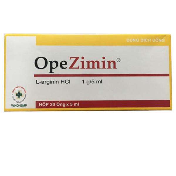Hình ảnh Thuốc Opezimin 1g/5ml OPV hỗ trợ điều trị duy trì tăng amoniac máu, các rối loạn khó tiêu (20 ống)