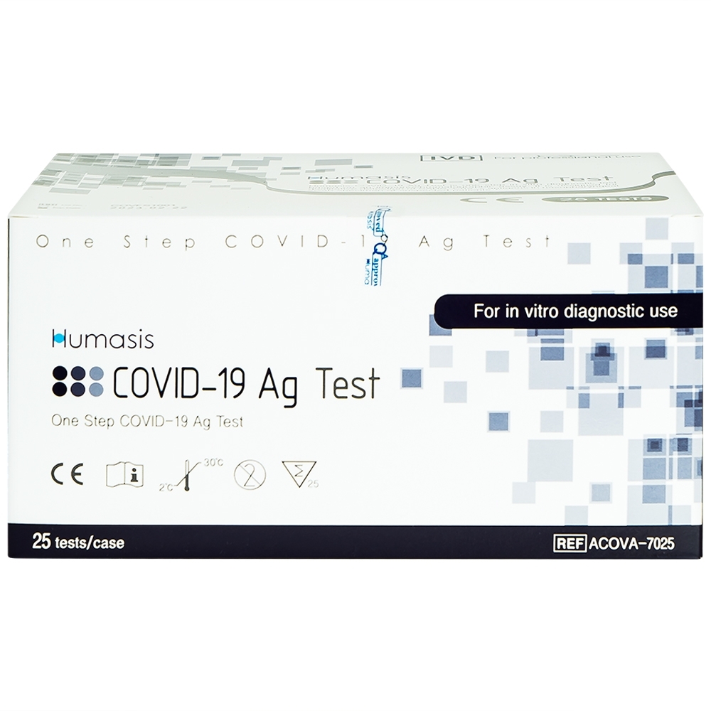 Hình ảnh Bộ kit test nhanh Humasis Covid-19 Ag Test độ nhạy và độ đặc hiệu cao (25 bộ)