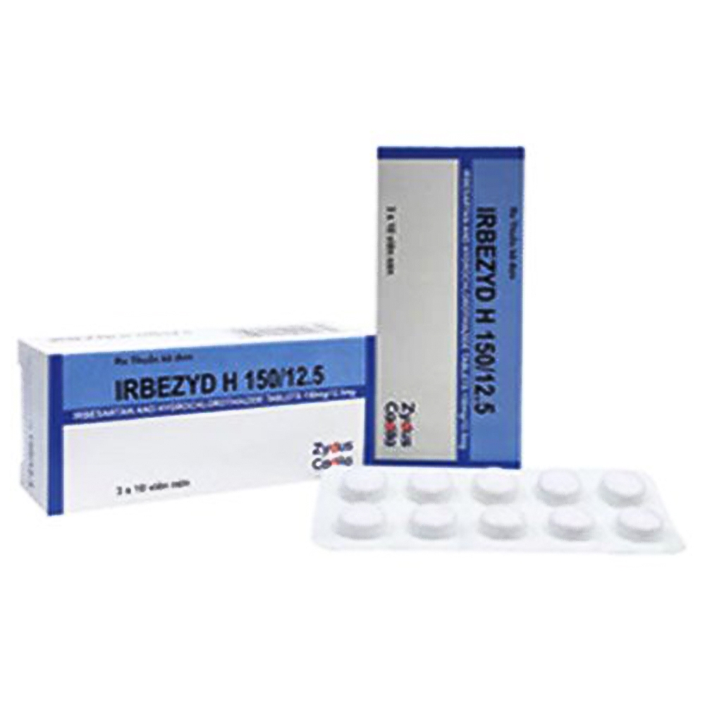 Hình ảnh Thuốc Irbezyd H 150/12.5 Zydus điều trị tăng huyết áp (3 vỉ x 10 viên)
